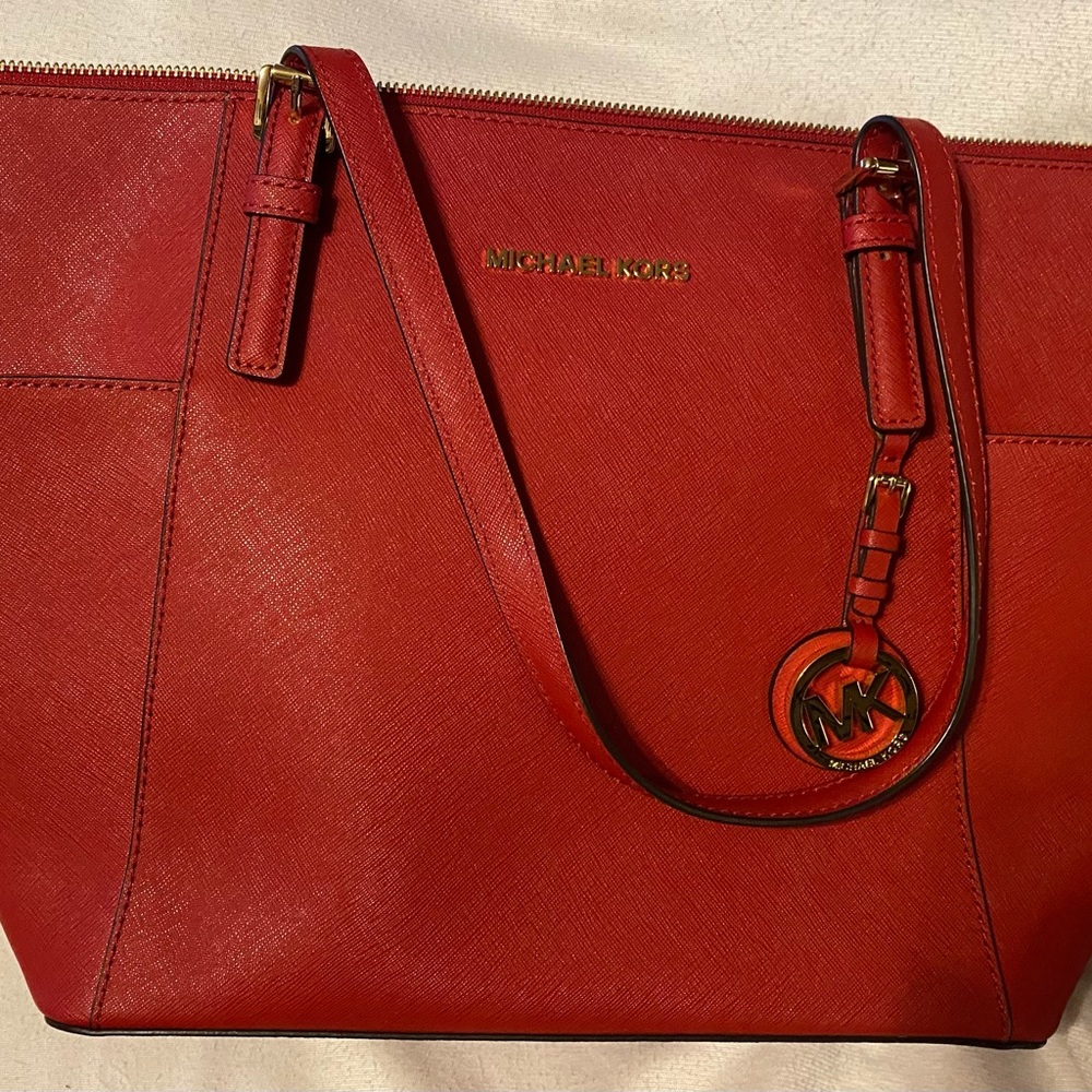 Beautiful red Michael Kors purse